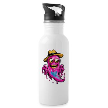 Little Ghost - Water bottle with straw - white - Right
