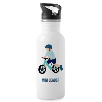Kleiner Vorreiter - Trinkflasche mit integriertem Trinkhalm - Weiß - Rechts