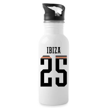 Maillot Ibiza 25 2025 - Gourde avec paille intégrée - blanc - Droite