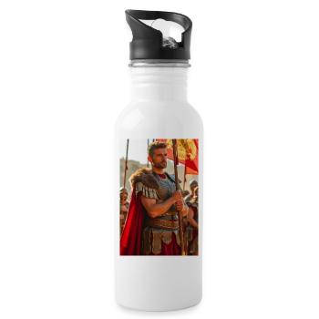 Legionary of Rome, Slavic myths whisper through an - Water bottle with straw - white - Right