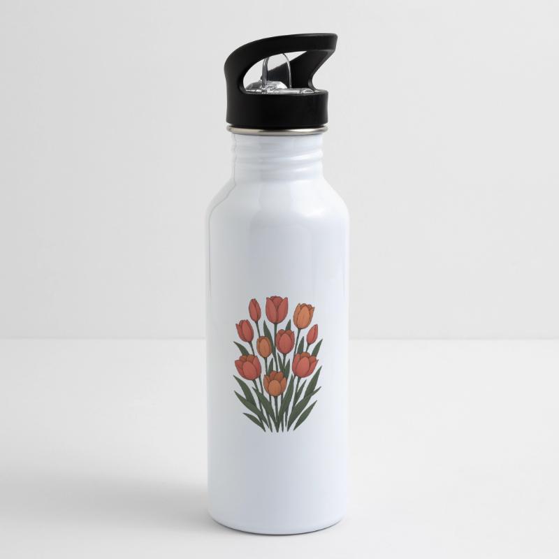 Tulipes Gourde avec paille intégrée