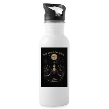B0E4938C 0F0C 4ACB AF61 0519AA5AC420 - Trinkflasche mit integriertem Trinkhalm - Weiß - Rechts