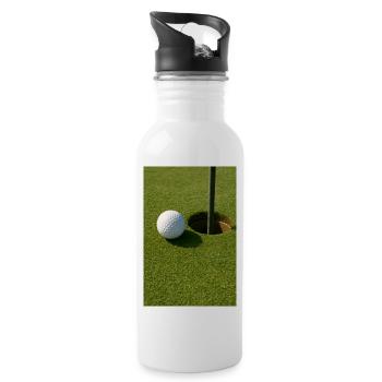 Sport - Golf - Gourde avec paille intégrée - blanc - Droite