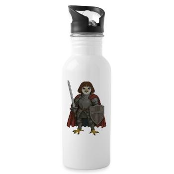 Jeanne d'Arc - Trinkflasche mit integriertem Trinkhalm - Weiß - Rechts