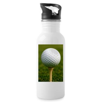 Sport - Golf Ball - Water bottle with straw - white - Right