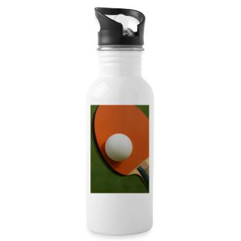 Sport - Table tennis - Water bottle with straw - white - Right