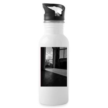 Licht-Begrenzung - Trinkflasche mit integriertem Trinkhalm - Weiß - Rechts