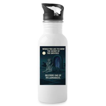 which would you choose? - Water bottle with straw - white - Right