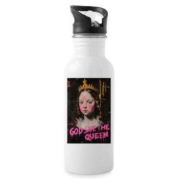 God Save the Queen - Gourde avec paille intégrée - blanc - Droite