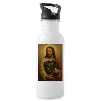 Divine Love for TDI Power - Water bottle with straw - white - Right