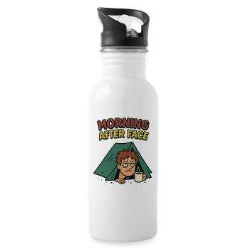 The Morning After Camping Festival - Water bottle with straw - white - Right
