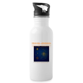 Nautical Travel Notebook - Water bottle with straw - white - Right