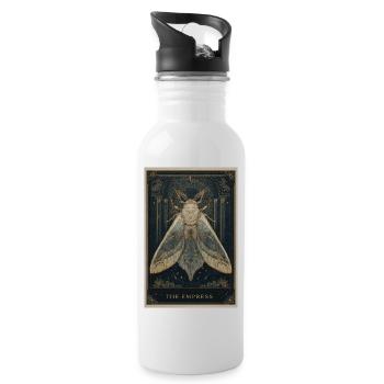 The Empress Tarot Moth - Water bottle with straw - white - Right