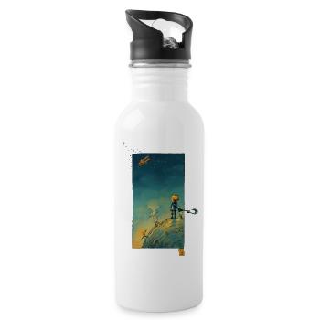 The little Stargazer - Water bottle with straw - white - Right