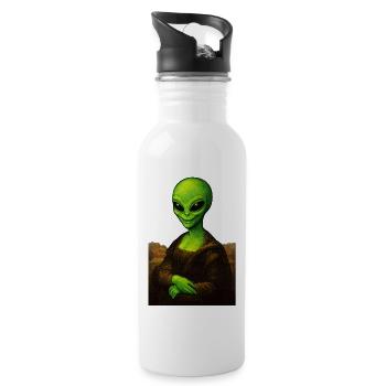 Alionde - Portrait of ET with Renaissance style - Water bottle with straw - white - Right