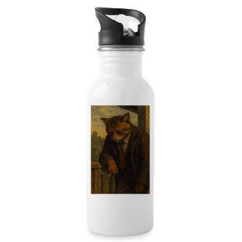 It’s been a long day of a long year - Water bottle with straw - white - Right
