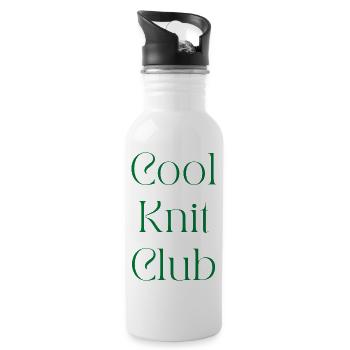 Club de tricot sympa. Club de tricot sympa. - Gourde avec paille intégrée - blanc - Droite