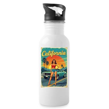Croisière California Dream R04 - Gourde avec paille intégrée - blanc - Droite