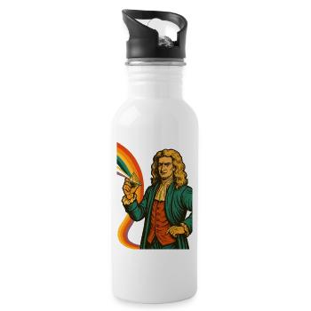 Psychedelic Art Big Count - Water bottle with straw - white - Right