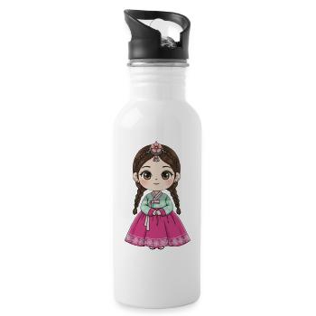 Chibi Hanbok Candy Dream Chaewon - Water bottle with straw - white - Right