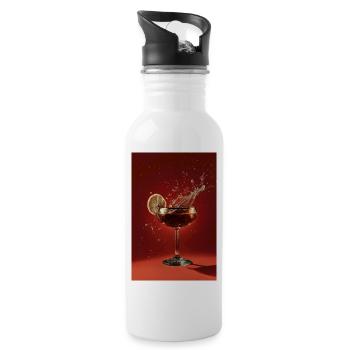 Cocktail aux agrumes - Gourde avec paille intégrée - blanc - Droite