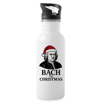 BACH TO CHRISTMAS: The return of Christmas in music - Water bottle with straw - white - Right