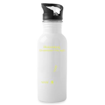 Heisenbergsche Unschärferelation - Trinkflasche mit integriertem Trinkhalm - Weiß - Rechts