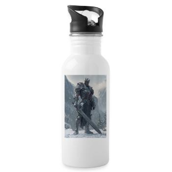 Armure de givre de seigneur de guerre - Gourde avec paille intégrée - blanc - Droite