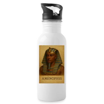 Egyptian Amenophis Heritage - Water bottle with straw - white - Right