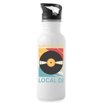 Cadeaux de la tenue DJ - Gourde avec paille intégrée - blanc - Droite