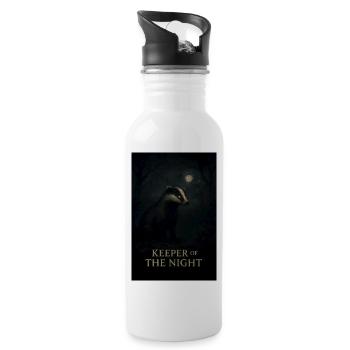 Guardian of the Night - Water bottle with straw - white - Right