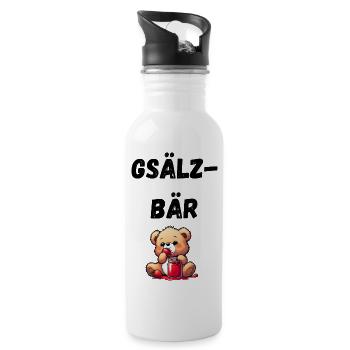 Gsälzbär Swabian - Gourde avec paille intégrée - blanc - Droite