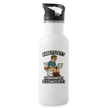 Session time on the laptop - Water bottle with straw - white - Right