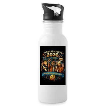 Graduation 2026 Shirt – Funny Graduation T-S - Water bottle with straw - white - Right