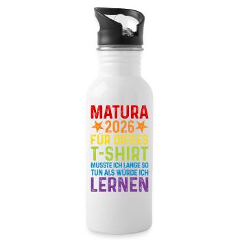 Matura 2026 - Water bottle with straw - white - Right