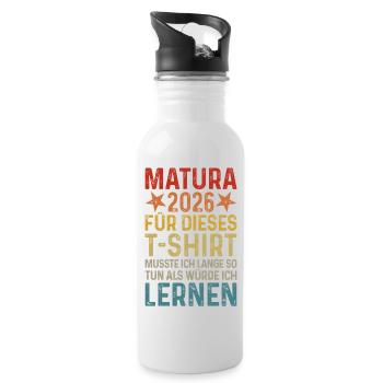 Matura 2026 - Water bottle with straw - white - Right