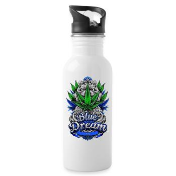 Blue Dream - Water bottle with straw - white - Right