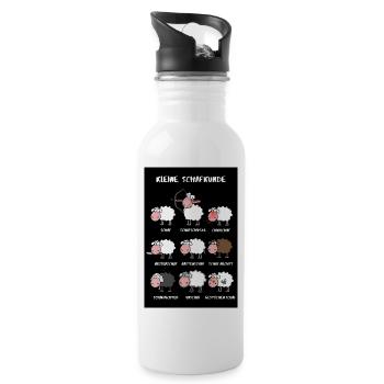 A Brief Sheep Science Poster Edition - Water bottle with straw - white - Right