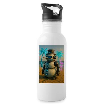 RockyZoo27 - Water bottle with straw - white - Right