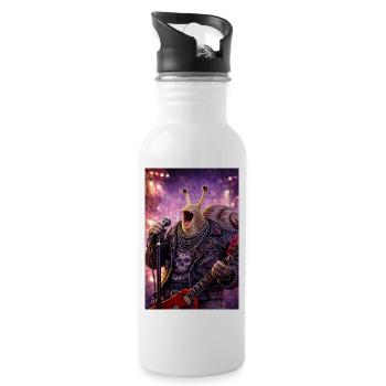 RockyZoo60 - Water bottle with straw - white - Right