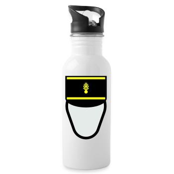 Gendarm Képi G.M. (Mobile Constable) - Trinkflasche mit integriertem Trinkhalm - Weiß - Rechts