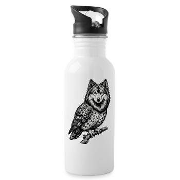 Eurasier | Howl - Water bottle with straw - white - Right