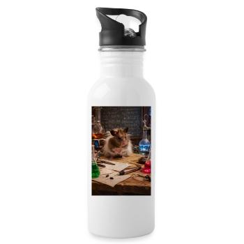 Chico11: Scientist - Water bottle with straw - white - Right