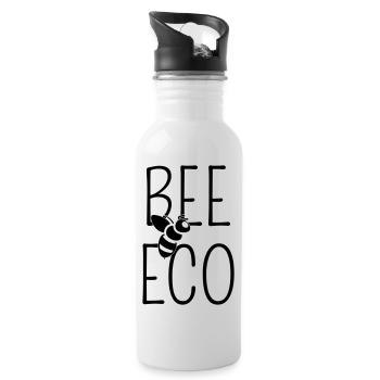 Bee Bee Eco Minimalist Low Tech - Water bottle with straw - white - Right