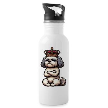 Bolonka Bolonka Zwetna Bolonkabesitzer Bolonkas - Trinkflasche mit integriertem Trinkhalm - Weiß - Rechts