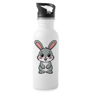 Hare - Water bottle with straw - white - Right
