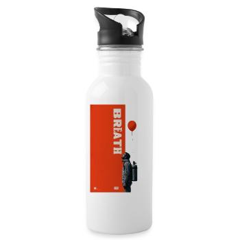 Breath natur - Trinkflasche mit integriertem Trinkhalm - Weiß - Rechts