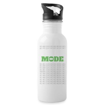 Code Mode Activé - Programmeur Ingénieur logiciel Codeur - Gourde avec paille intégrée - blanc - Droite