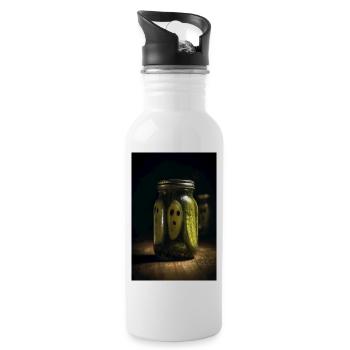 Ghosts in a Jar - Water bottle with straw - white - Right