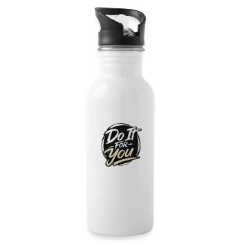 Do it for you - Water bottle with straw - white - Right